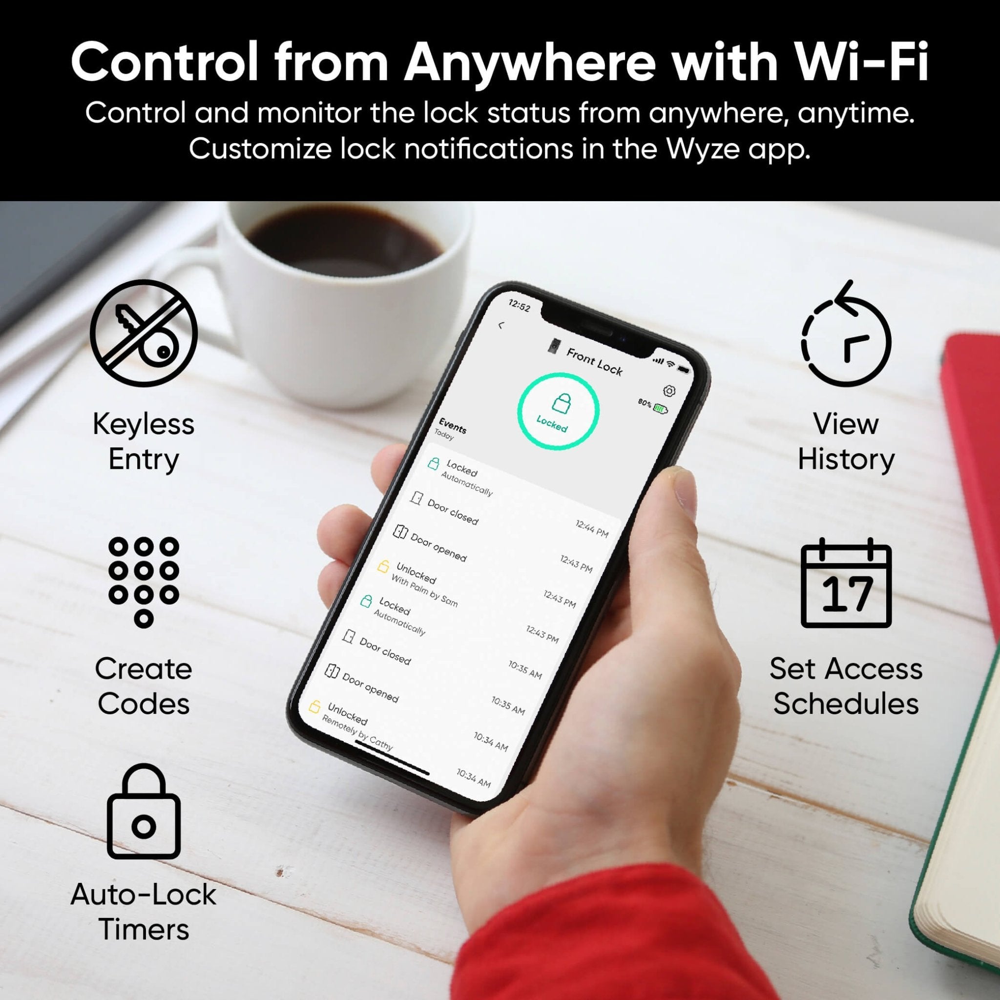 Battery Video Doorbell + Palm Lock - Image 6